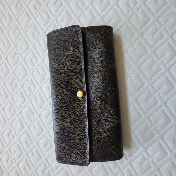LouisVuitton Monogram Portefeuille Sarah Long Wallet - Picture 1 of 13